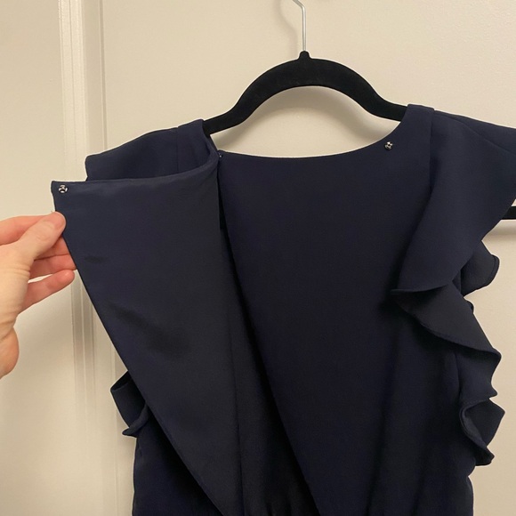 J. Crew Sleeveless Ruffle 365 Crepe Jumpsuit - Picture 9 of 16